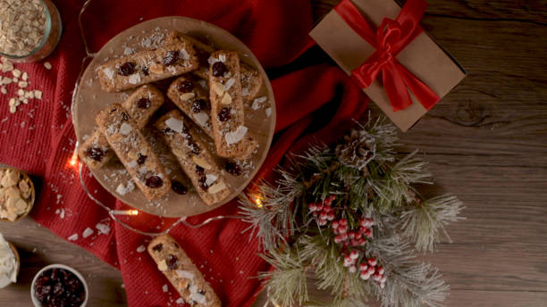 istock Cereal bars with almonds, coconut and cranberries 2186673367