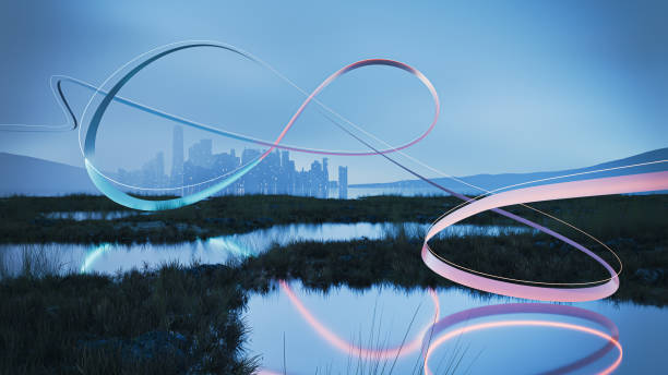 istock Mysterious line above landscape 2186676560