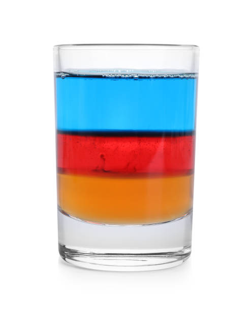 istock Shooter in shot glass isolated on white. Alcohol drink 2186679904