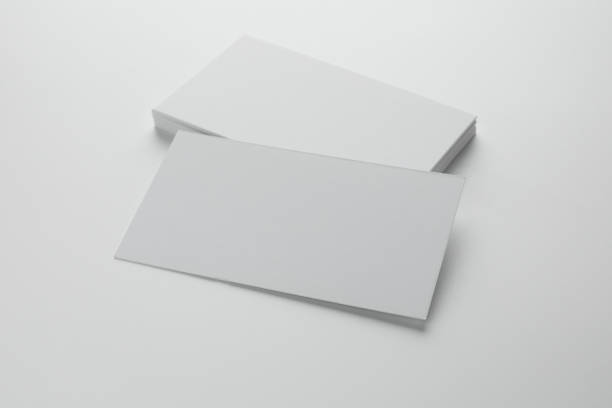 istock Blank business cards on white background. Mockup for design 2186682130