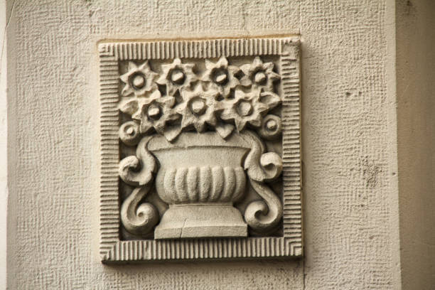 istock Old beautiful buildings with wonderful architecture with nice decorative details 2186683276