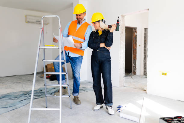 istock Mature couple renovating new apartment 2186686400