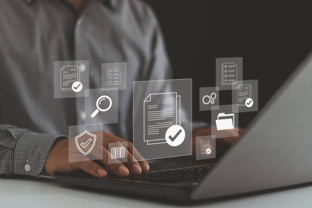 istock Audit business concept. Compliance with internal organization financial services regulation, financial examination for business financial management system. Auditing accounts within the organization. 2186691021