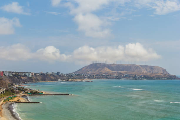 Morro Solar at the Pacific Ocean coastline, Miraflores District - Lima