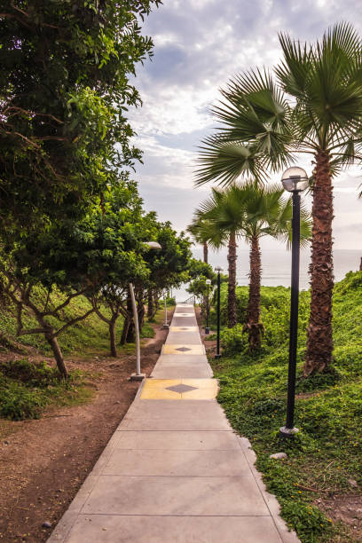 istock Stairs down to Pluma Park, Miraflores District - Lima 2186691420