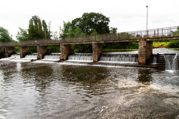 French Weir Bridge, landscape, Taunton, England, UK landscape.