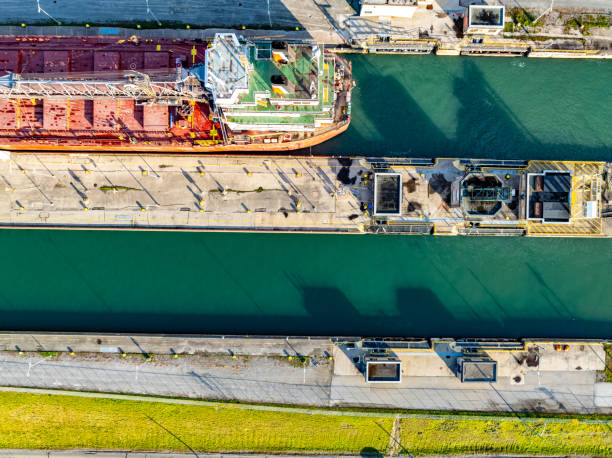 istock Welland Canals Parkway and Welland Canal Lock view, St. Catharines, Canada 2186700510