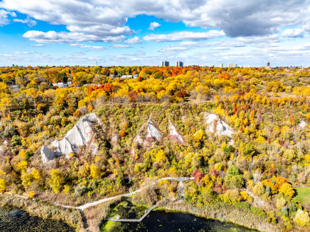 istock Aerial Scarborough Bluffs Park - Cliff Park view, Toronto, Canada 2186700943