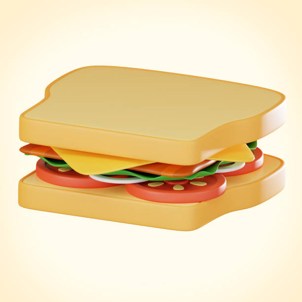Salami and cheddar cheese on bread