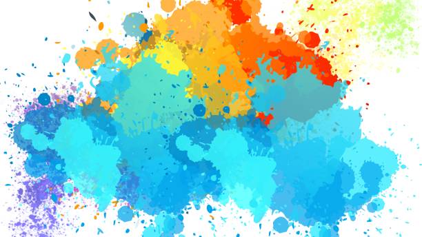 istock Abstract painting in White Background 2186721859