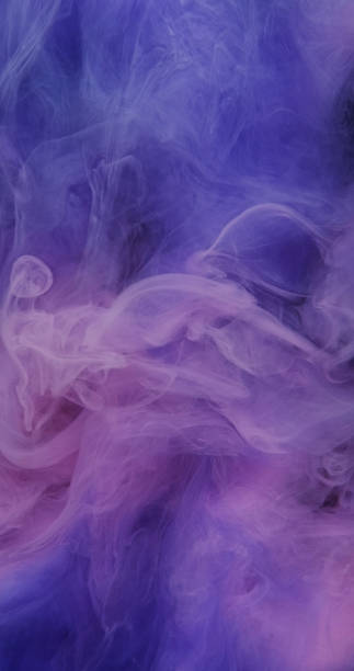 istock Mist swirl texture paint water flow purple vapor 2186722717