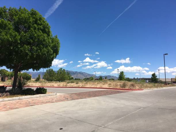 istock suburban street with mountain view 2186723075
