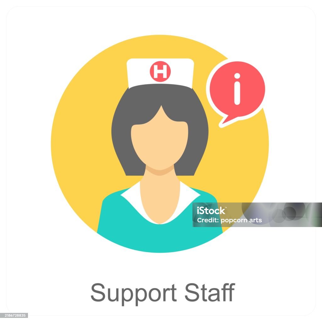 Staf Support Support Staff Stock Illustration - Download Image Now - Assistance ...