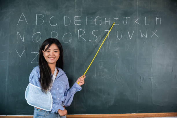 istock A woman is teaching a class in a school 2186733737