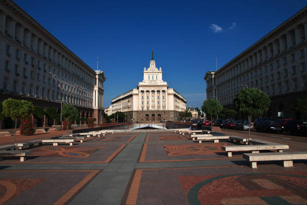 Sofia, Bulgaria - 13 Jul 2015: National assembly building in Sofia city, Bulgaria
