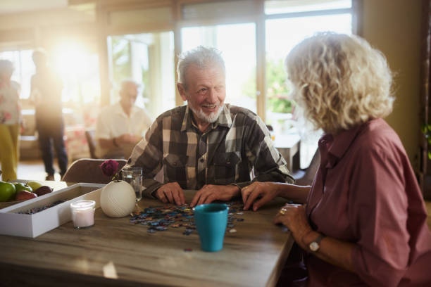istock Leisure games in nursing home! 2186739350