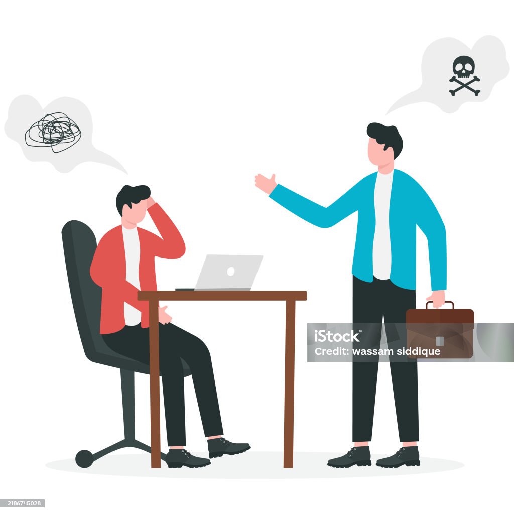 Negative Work Behavior Toxic Or Bad Behavior Boss In Workspace Fail Leadership Caused ...