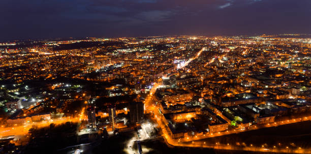 istock City at night with many lights on 2186745852