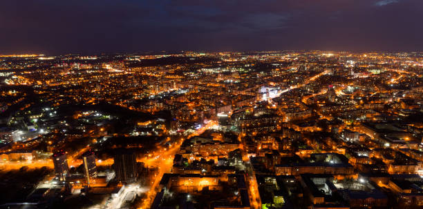istock City at night with many lights on 2186745859