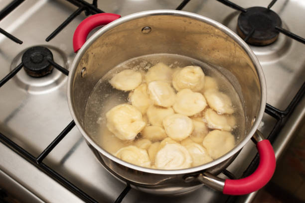 istock Ravioli in a saucepan in boiling water. 2186746242