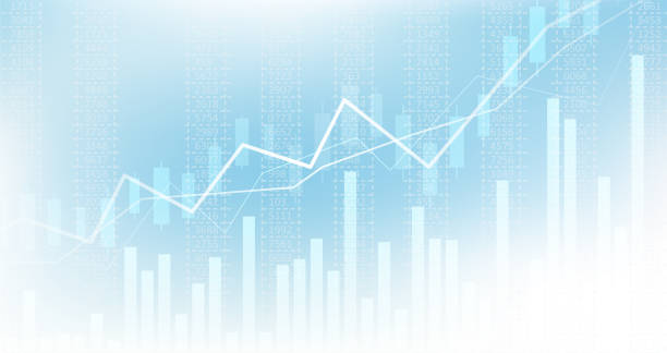 stockillustraties, clipart, cartoons en iconen met abstract infographic visualization. - effectenbeurs