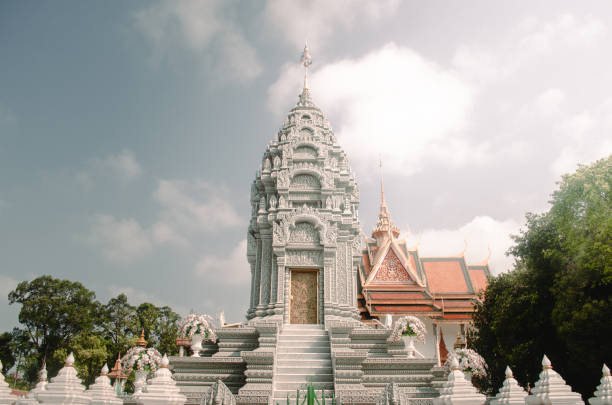 The Royal Palace of Phnom Penh is a stunning architectural complex and the residence of Cambodia's monarch. Featuring the Silver Pagoda, intricately decorated halls, and lush gardens, it reflects Khmer culture and serves as a symbol of Cambodia's royal heritage
