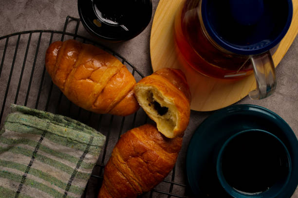 istock Golden Croissants and Morning Tea 2186747577