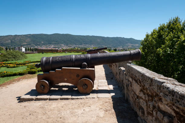 istock Historic cannon in a garden park 2186747957