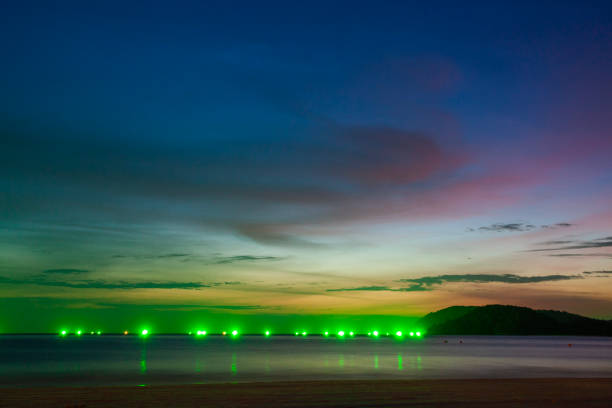Sky on the beach  after the sunset,  on Langkawi island, Malaysia
