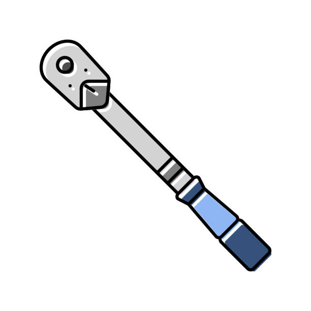 torque wrench car repair tool color icon vector illustration torque wrench car repair tool color icon vector. torque wrench car repair tool sign. isolated symbol illustration torque wrench stock illustrations