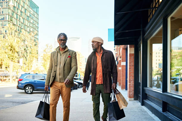 istock Chicago shoppers walking and talking in the city 2186751091