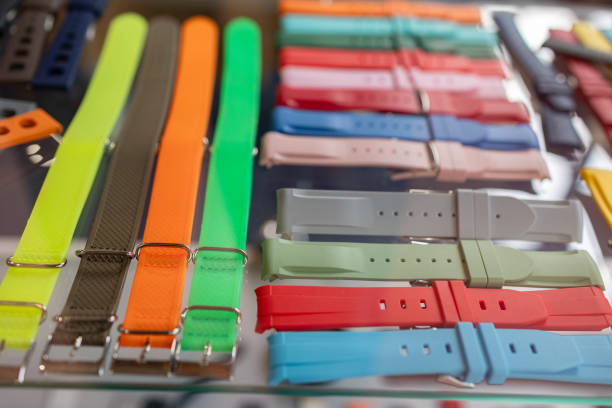 istock Assorted Colorful Silicone Watch Straps 2186751363