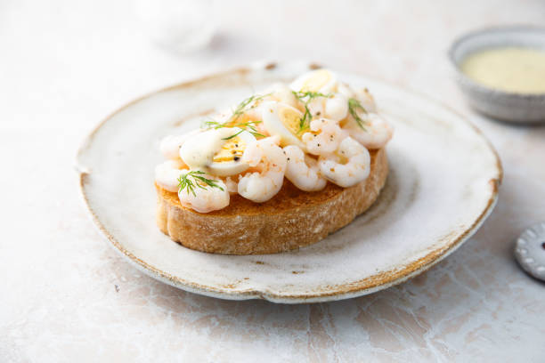 istock Scandinavian shrimp sandwich 2186753584
