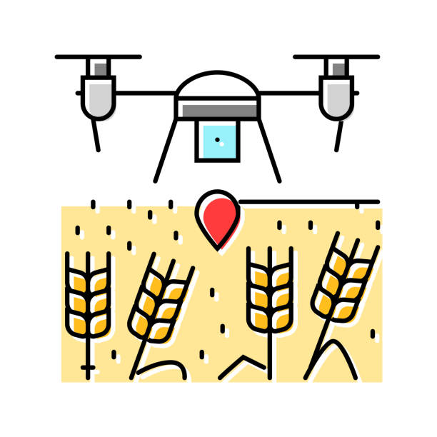 istock crop monitor drone robot harvests color icon vector illustration 2186763612