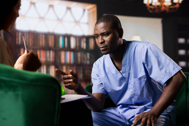 istock Compassionate nurse dealing with emotional struggles after losing patients 2186768083