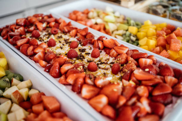 istock Fresh Fruit Platter with Strawberries and Mixed Tropical Fruits 2186770343