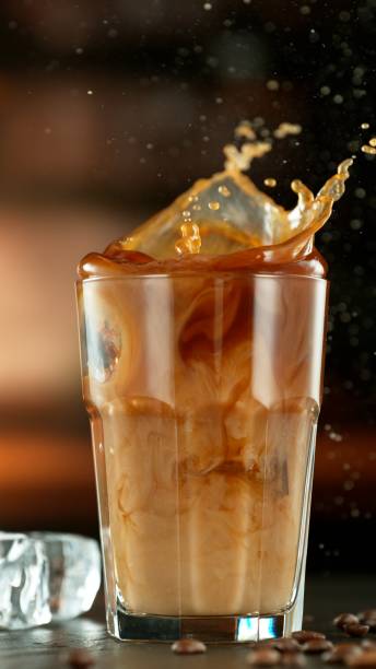 istock Macro Shot of Splashing Ice Coffee 2186772572