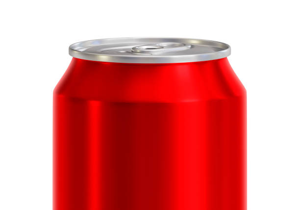 istock Red soda aluminum can on white background 2186773622