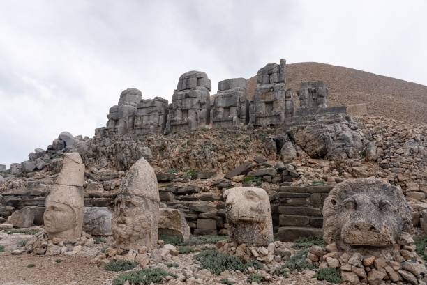 istock Ancient stone statues on Mount Nemrut, Turkey. 2186778848