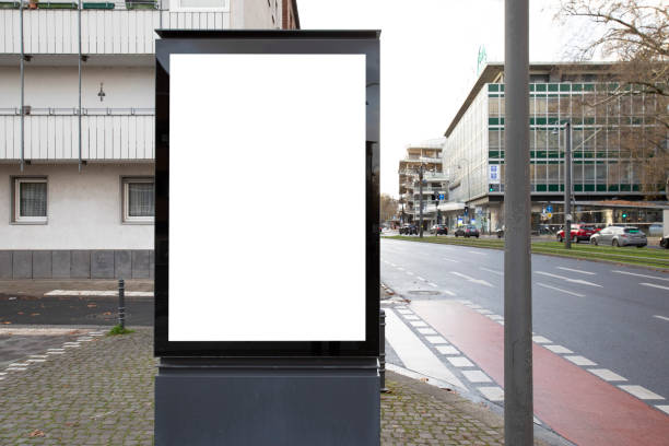 istock Advertising lightbox with copy space on a city street 2186779821