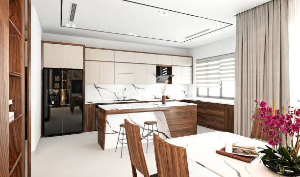 istock 3d render of apartment interior  living and dining room 2186781541