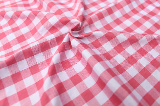 istock wrinkled classic pink plaid fabric 2186782387