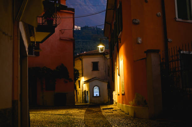 istock Old town in Italy at night. 2186785581
