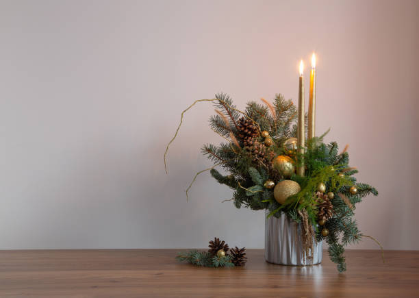 istock christmas decor with candles in golden colors 2186797569