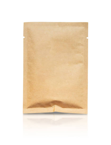 istock Blank brown paper sachet isolated on white background 2186803031
