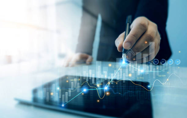 istock Analyzing sales data and financial report.Business growth graph chart. Financial marketing graph grow chart. Arrow up with graph corporate future growth plan. 2186806812