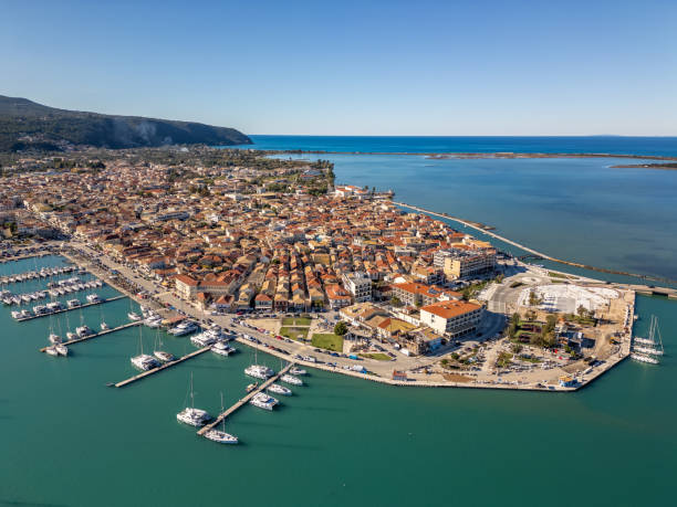 istock Lefkada city by drone in Greece 2186813584