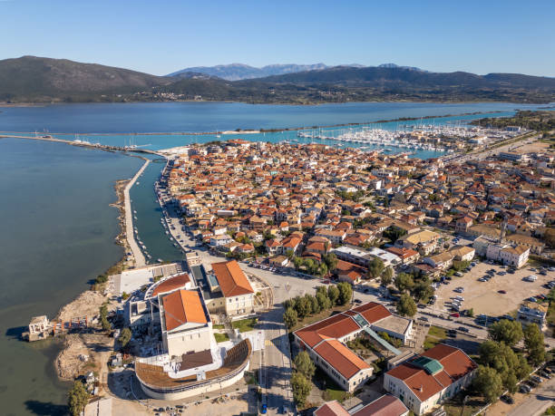 istock Lefkada city by drone in Greece 2186813672