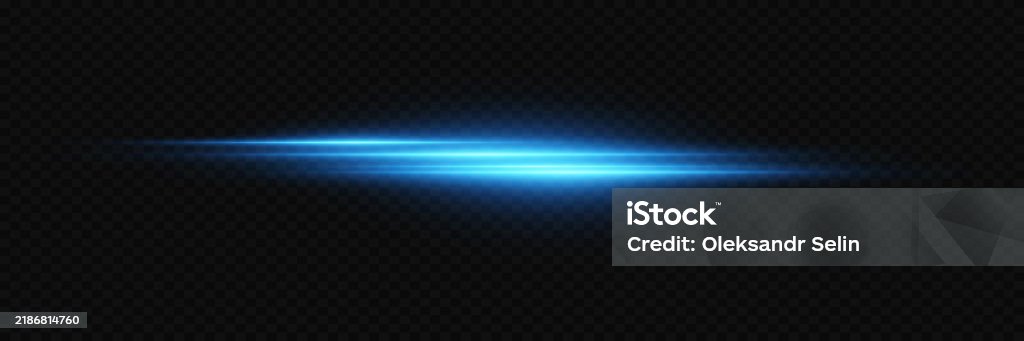 Blue Flashline Blue Lines Neon Flash Effect On A Transparent Background Stock ...