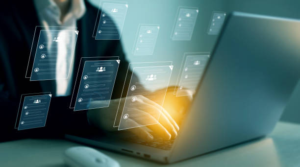 istock Confidentiality documents and employee compliance rules.Documents law regulation and compliance rules.Documents confidentiality,cyber security protection concept.Software for security personal data 2186814792